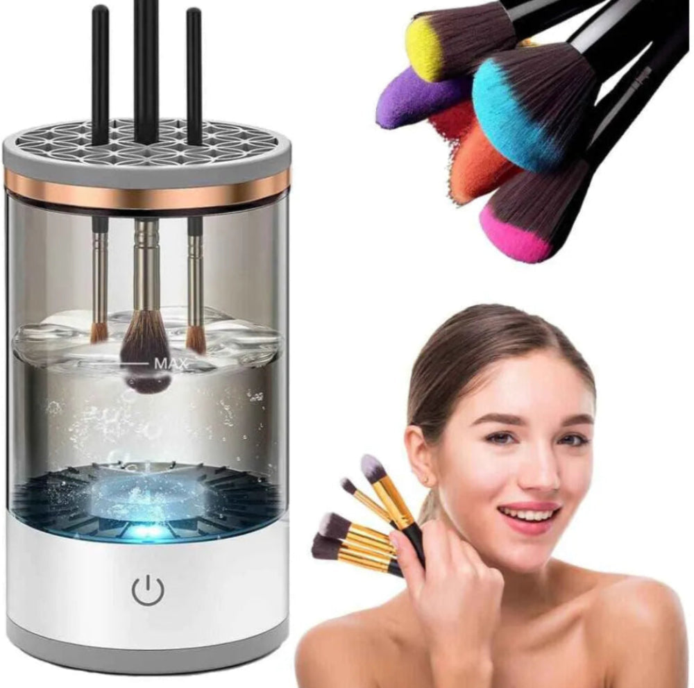 Limpiador Eléctrico de Brochas de Maquillaje Glow Cleam